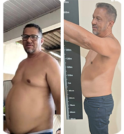 Resultado de emagrecimento -15kg